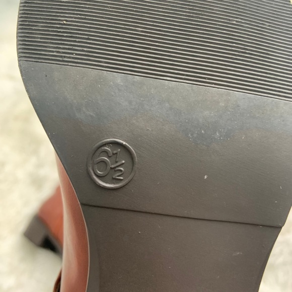 Merona Brown Zip Up Boots - Picture 5 of 5